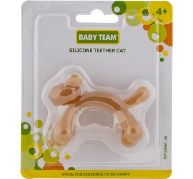 Baby Team Прорізувач Baby Team Силіконовий Котик (4824428040266)