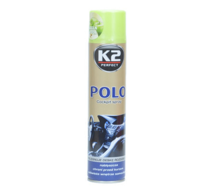 K2 Автополіроль K2 POLO COCKPIT 300ml зелене яблуко (K403ZJ)
