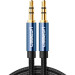 Ugreen Кабель мультимедійний 3.5mm M to 3.5mm M 0.5m 90° corner AV112 blue Ugreen (60178)