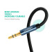 Ugreen Кабель мультимедійний 3.5mm M to 3.5mm M 0.5m 90° corner AV112 blue Ugreen (60178)