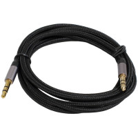 Кабель мультимедійний 3.5mm M to 3.5mm M 1.2m black Patron (CAB-PN-MUL-J-J-12)