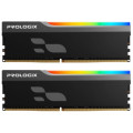 Модуль пам'яті для комп'ютера DDR4 32GB (2x16GB) 3600 MHz Onyx Black RGB Prologix (PRO32GB3600YBR4K)