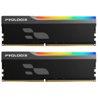 Модуль пам'яті для комп'ютера DDR4 32GB (2x16GB) 3600 MHz Onyx Black RGB Prologix (PRO32GB3600YBR4K)
