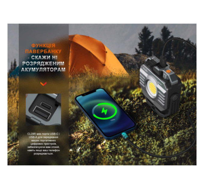 Ліхтар Fenix CL28R Powerbank (10 000 mAh) (CL28R)