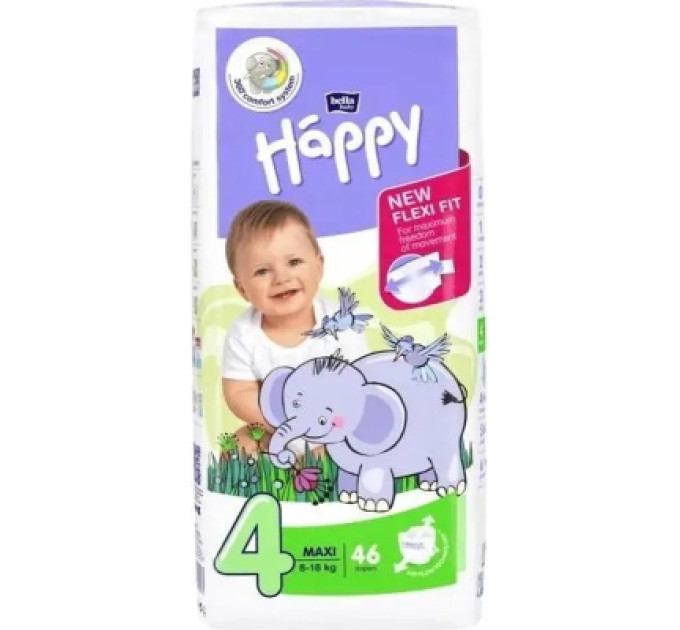 Підгузки Bella Happy 4 Maxi 8-18 кг 46 шт (5900516602871)