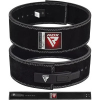 Атлетичний пояс RDX 4 Pro Liver Buckle шкіряний Black Plus M (WBL-4LB-M+)