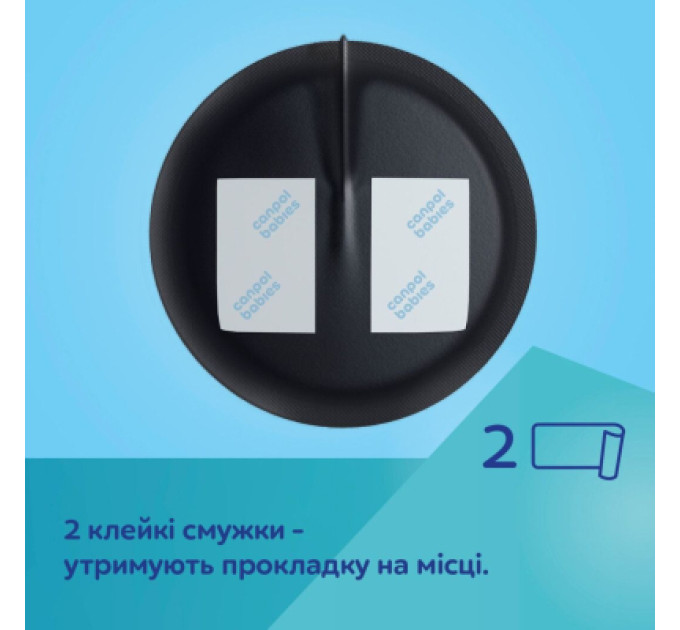 Вкладиш для бюстгальтера Canpol babies ультрапоглинаючі 3D 60 шт чорні (1/655)