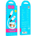 Дата кабель USB 2.0 AM to Micro 5P 1.0m 2.4A silicone X82 white HOCO (6931474768568)