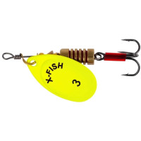 Блешня X-Fish Stark 6.5g 3 Nikel UV lime (1917.07.39)