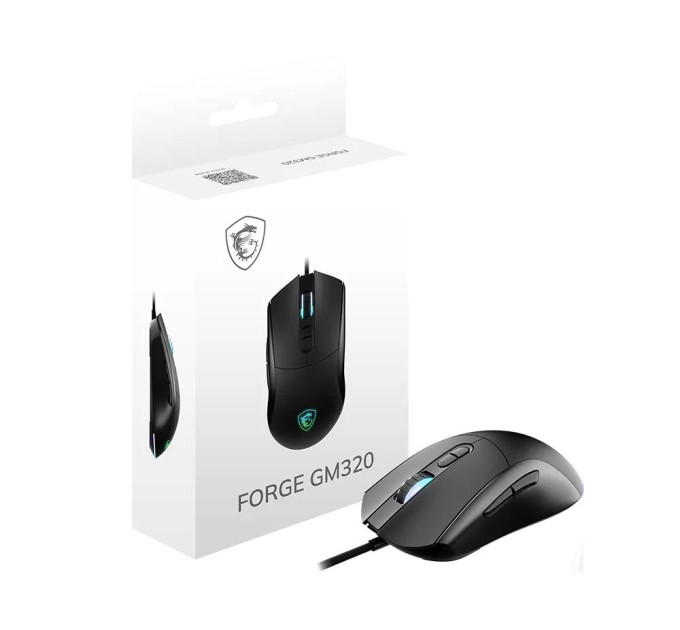 Миша дротова MSI FORGE GM320 RGB, чорний