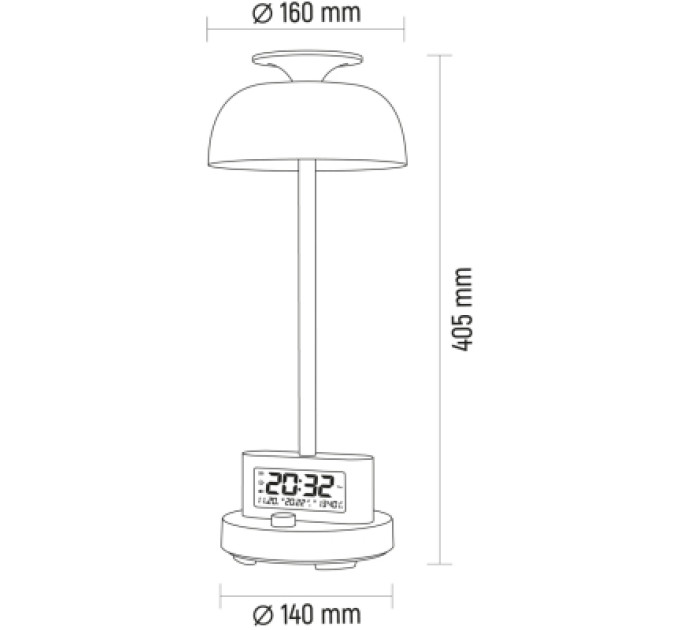 Настільна лампа Videx 8W 4000K+RGB White (VL-TF24W)