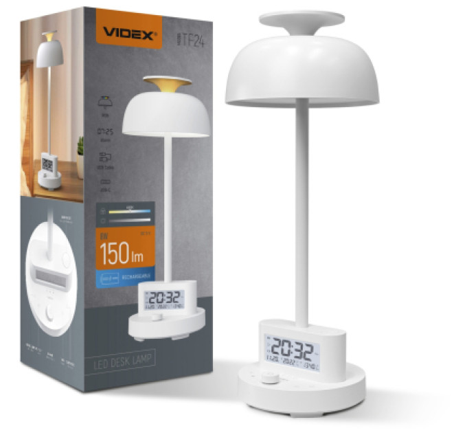 Настільна лампа Videx 8W 4000K+RGB White (VL-TF24W)