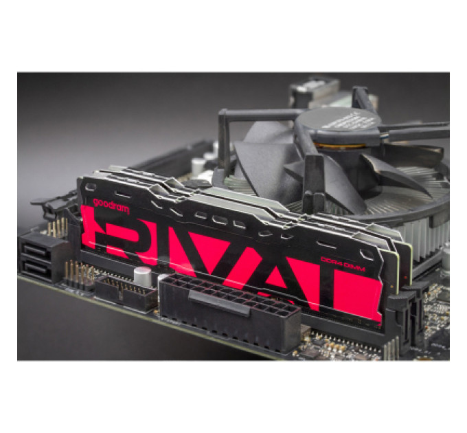 Модуль пам'яті для комп'ютера DDR4 32GB (2x16GB) 3200 MHz Rival Radiant Red Goodram (GGRRD4-32L16A/32GDC)