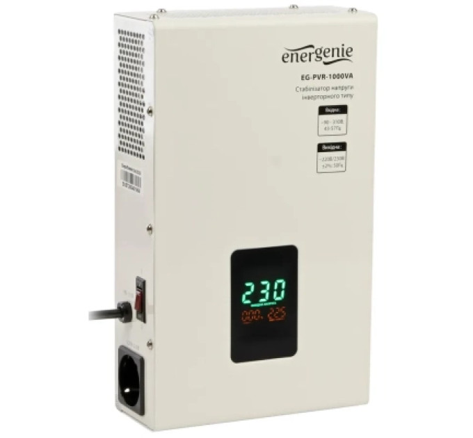 Стабілізатор напруги EnerGenie EG-PVR-1000VA, 220V (EG-PVR-1000VA)