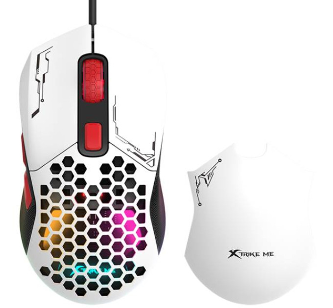 Xtrike ME Мишка Xtrike ME GM-316W USB RGB White (GM-316W)