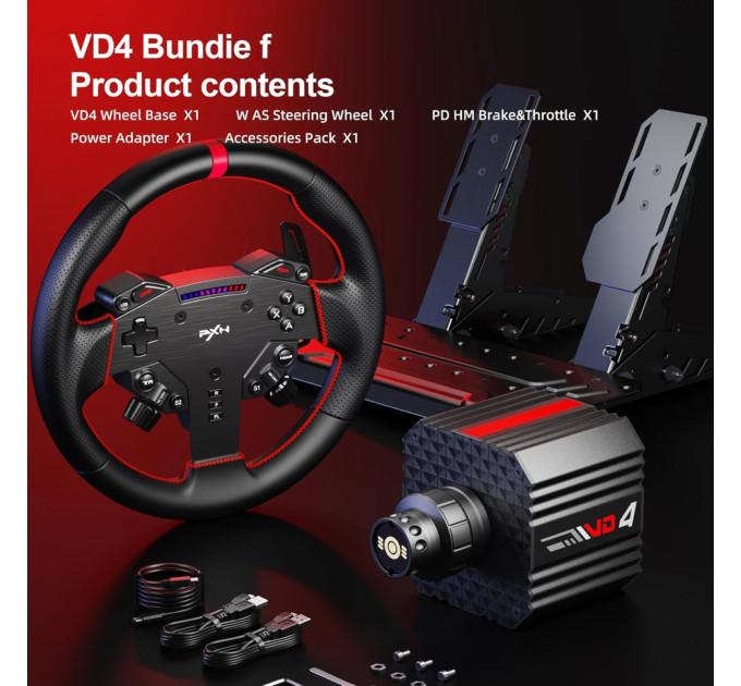 PXN Кермо PXN VD4 Bundle for PC (PXN-VD4 Bundle EU)