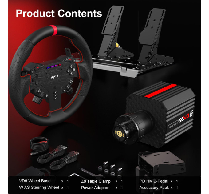 PXN Кермо PXN VD6 Bundle for PC (PXN-VD6 Bundle EU)