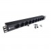 Eserver Силовий блок Eserver 19" 9 розеток, без выкл., без кабеля, алюм. корпус, 16А (WT-2261A-GER-9WAY-WO)