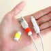 Extradigital Тримач для кабелю Extradigital Cable Clips Savior for Aplle iPhone, захист від заломів, Red (KBC1738)