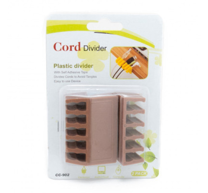 Extradigital Тримач для кабелю Extradigital CC-902 Cable Clips, Brown (KBC1707)