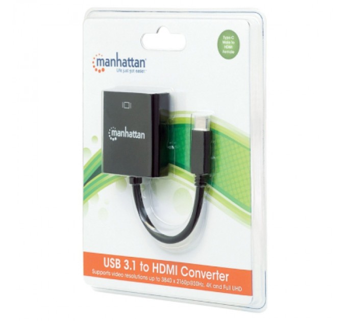 Intracom Перехідник USB3.1 Type-C to HDMI (F) Manhattan Intracom (151788)