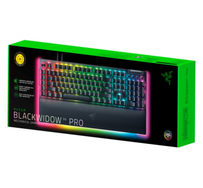Razer Клавіатура Razer BlackWidow V4 PRO Yellow Switch USB UA Black (RZ03-04681800-R3M1)