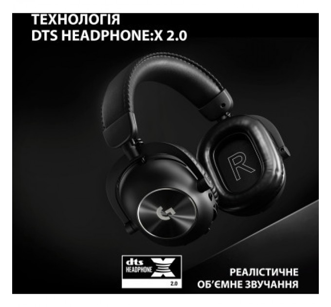 Logitech Навушники Logitech G Pro X 2 Lightspeed Wireless Black (981-001263)