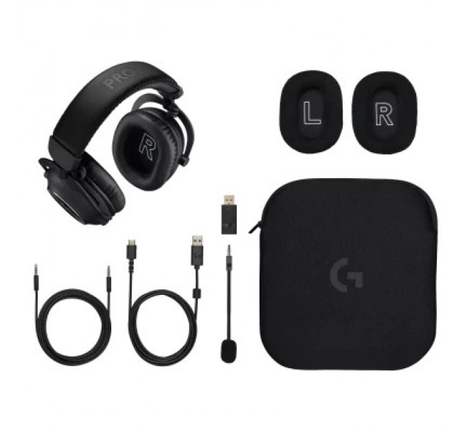 Logitech Навушники Logitech G Pro X 2 Lightspeed Wireless Black (981-001263)