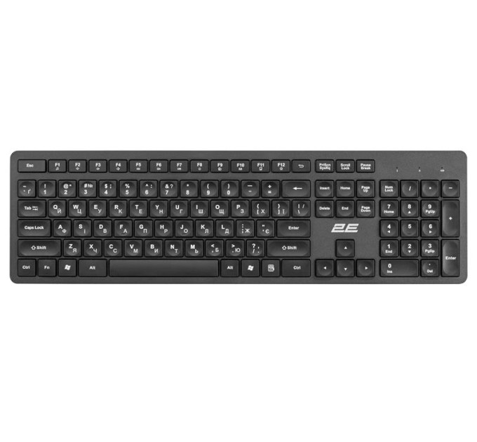 2E Клавіатура 2E KS260 Wireless Black (2E-KS260WB)