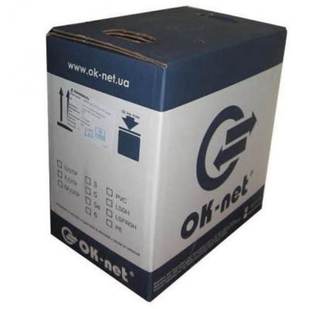 OK-Net Кабель мережевий OK-Net FTP cat.5e LSOH, 305м (КПВонг-HFЭ-ВП (200) 4x2x0,51)