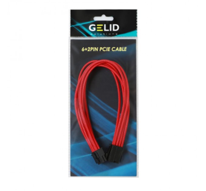 Gelid Solutions Кабель Gelid Solutions 6+2-pin PCI-E, 30см червоний (CA-8P-08)