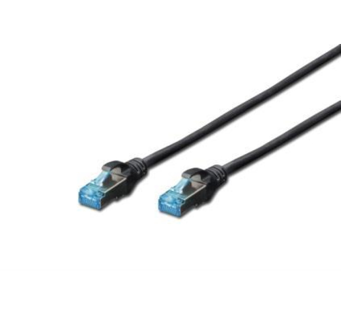 Digitus Патч-корд Digitus 5м, cat.5e, SF-UTP, AWG 26/7, black (DK-1531-050/BL)