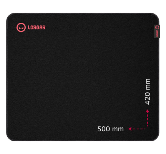 Lorgar Килимок для мишки Lorgar Main 325 Black/Red (LRG-GMP325)