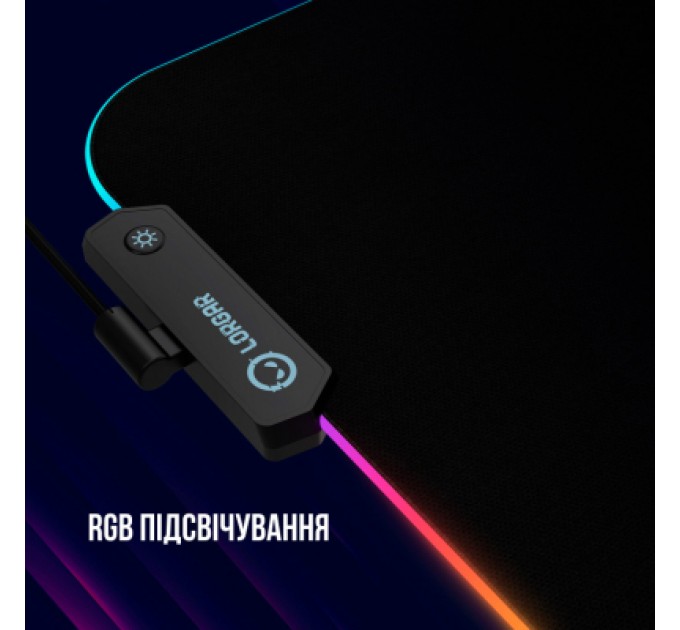 Lorgar Килимок для мишки Lorgar Steller 919 RGB USB Black (LRG-GMP919)