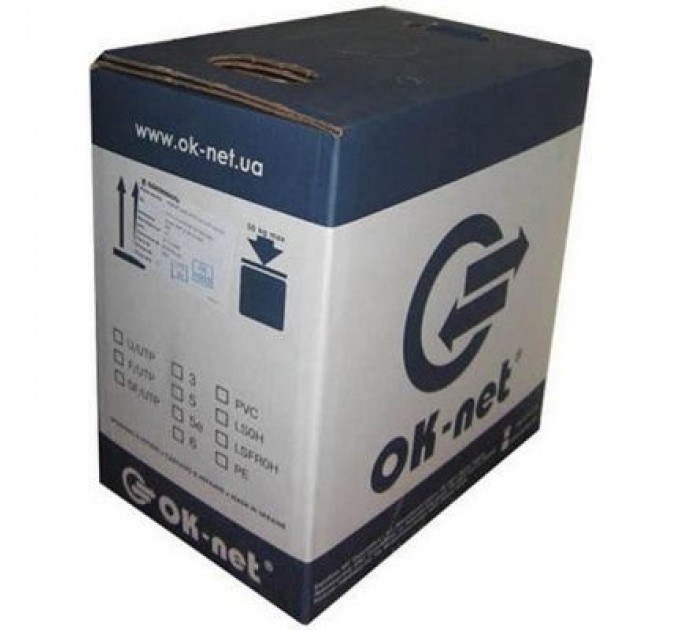 OK-Net Кабель мережевий OK-Net UTP cat.5e 305м (U/UTP-cat.5Е) (КПВ-ВП (350) 4*2*0,50)