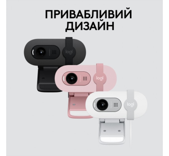 Logitech Веб-камера Logitech Brio 100 Full HD Rose (960-001623)