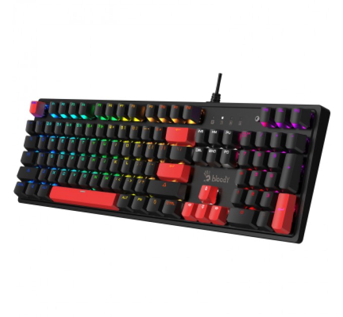 A4Tech Клавіатура A4Tech Bloody S510R RGB BLMS Switch Red USB Black (Bloody S510R Fire Black)