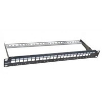 Патч-панель Hypernet 19" 1U 24 порта, наборная, с менеджером кабеля (PP-M24-STP)