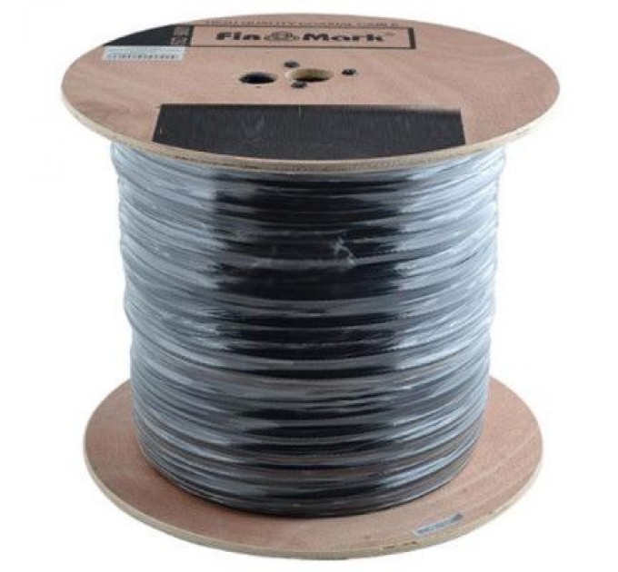 FinMark Кабель мережевий FinMark FTP CAT5e 4P 24AWG PE-M B 305m Drum, внешний, проволка 1,2мм (054595)