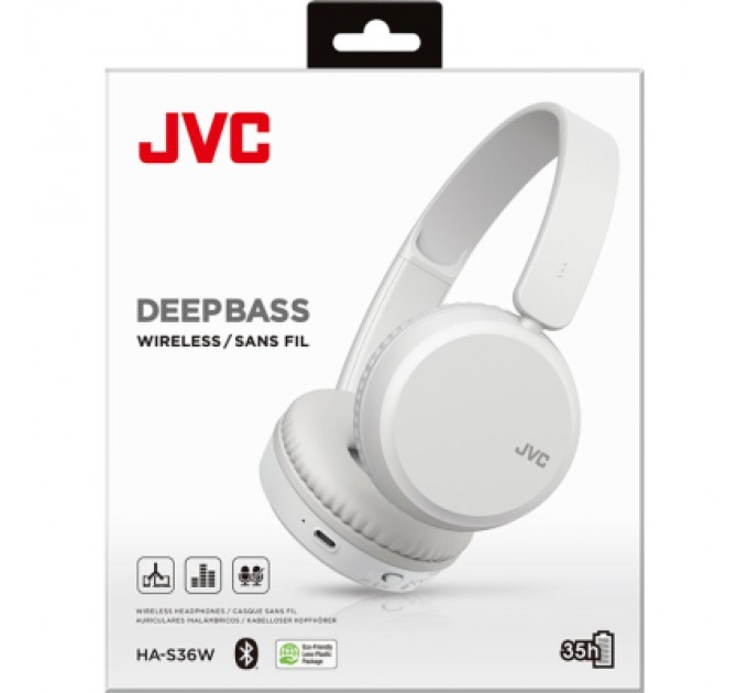 JVC Навушники JVC HA-S36W White (HA-S36W-W-U)