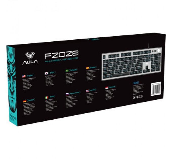 Aula Клавіатура Aula F2028 RGB USB UA (6948391240015)