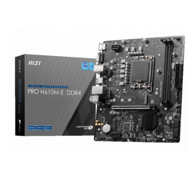MSI Материнська плата MSI PRO H610M-E DDR4