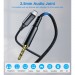 Choetech Перехідник USB-C to jack 3.5mm stereo audio (CDLA) 2.0m Choetech (AUX008-BK)