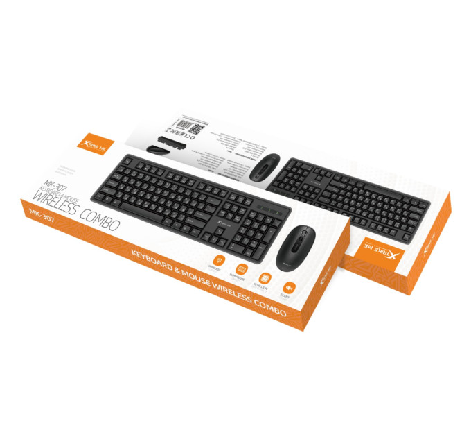 Xtrike ME Комплект Xtrike ME MK-307 Wireless UA Black (MK-307UA)