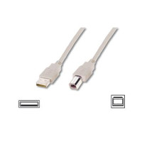 Кабель для принтера USB 2.0 AM/BM 1.8m Digitus (AK-300102-018-E)