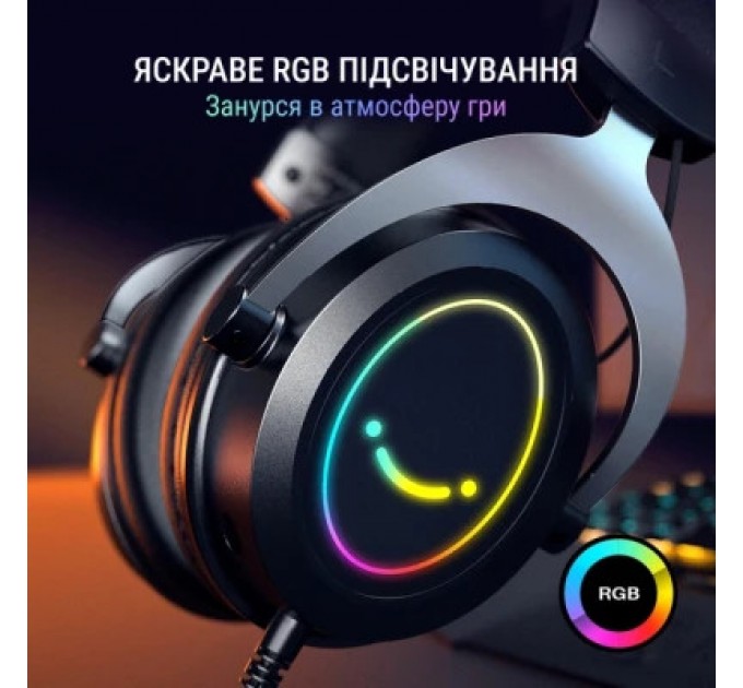 Fifine Навушники Fifine H3 RGB Black (H3)