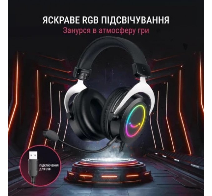Fifine Навушники Fifine H3 RGB Black (H3)