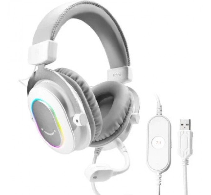 Fifine Навушники Fifine H6 RGB 7.1 White (H6W)