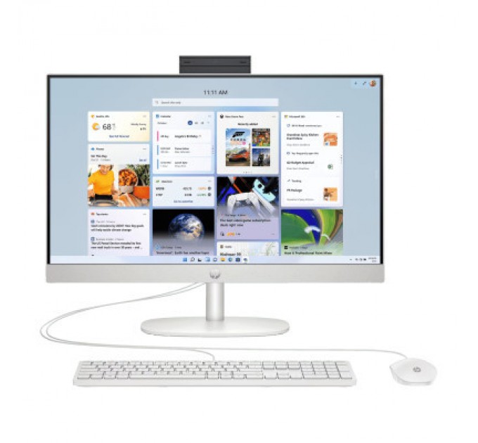 HP Комп'ютер HP 24-cr0004ua AiO / Ryzen3 7320U, 8, 512, WiFi, Cam, KBD (9C9C4EA)