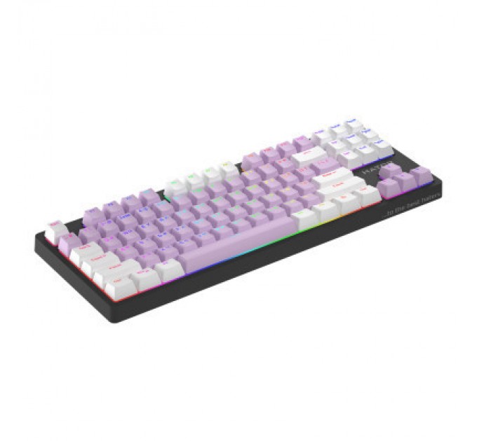 Hator Клавіатура Hator Rockfall 2 Mecha Signature Edition USB Black/Lilac/White (HTK-520-BLW)